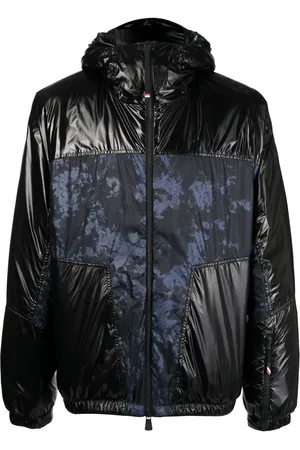 Moncler Panelled hooded puffer jacket