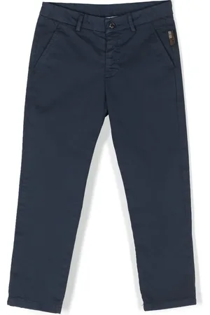 Roberto Cavalli Branded rear-pocket trousers