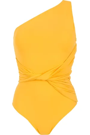 Brigitte Twist-detail one-shoulder swimsuit