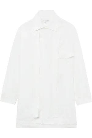 YOHJI YAMAMOTO Scarf-detail cotton shirt