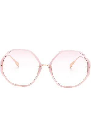 Linda Farrow Alona geometric-frame sunglasses