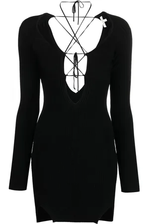 Nensi Dojaka Lace-up minidress