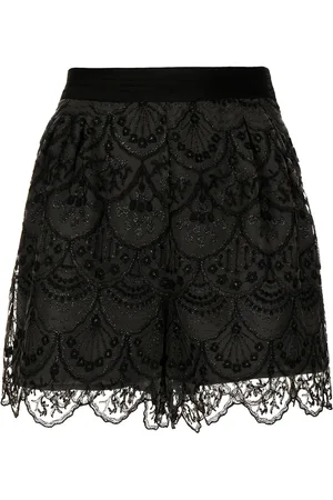 SHIATZY CHEN Art-deco lace shorts