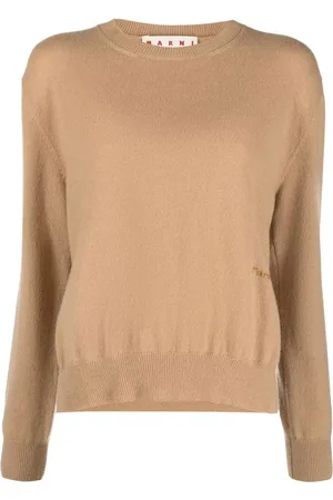 Marni Logo-embroidered cashmere jumper