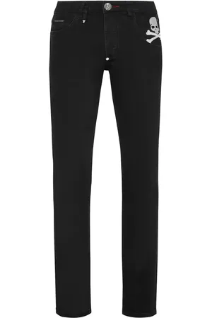 Philipp Plein Skull-print straight-leg jeans