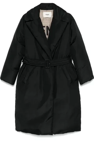 Fendi Logo-embroidered coat