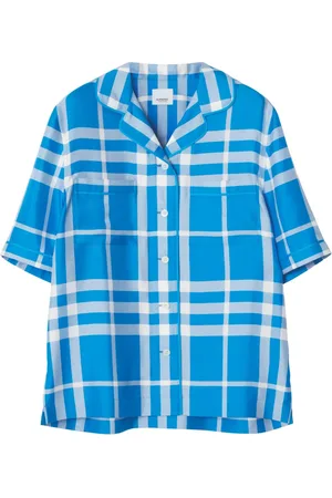 Burberry Plaid-pattern silk shirt