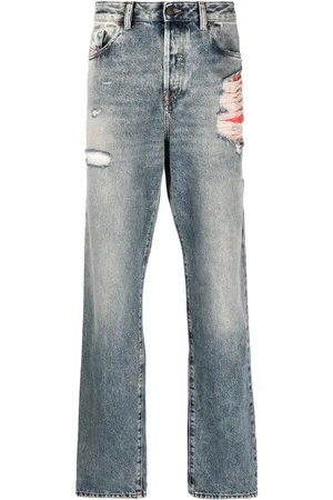 Diesel Distressed-effect straight-leg jeans
