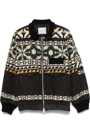 SACAI Fair isle-print jacket
