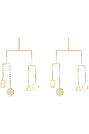 Mateo 14kt yellow kinetic object mobile single earring