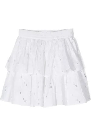 Molo Broderie anglaise two-layers skirt