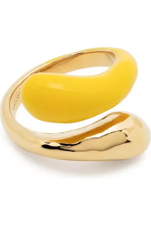 Missoma Squiggle enamel-detail ring