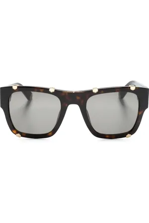 Philipp Plein Logo-engraved square-frame sunglasses