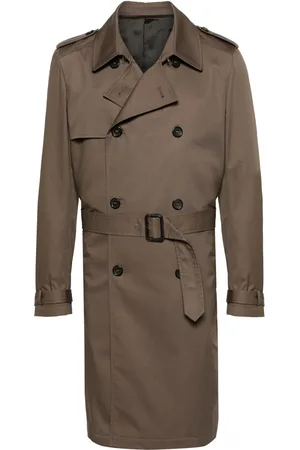 ERALDO Twill double-breasted trench coat