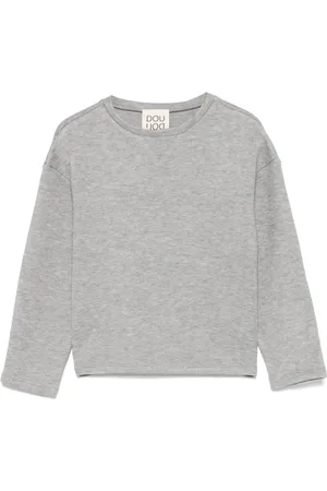 DOUUOD KIDS Mélange-effect sweatshirt
