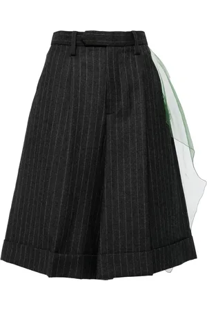 Kolor Pinstripe-pattern shorts
