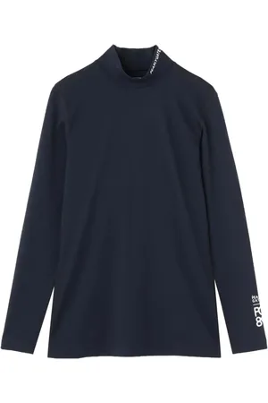PEARLY GATES Logo-print high-neck jumper