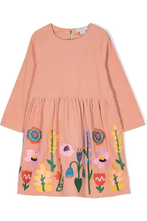 Stella McCartney Floral-embroidered cotton dress