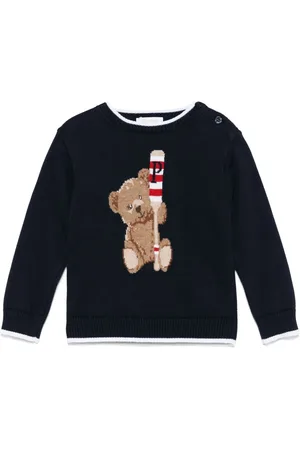 PATACHOU Intarsia-bear sweater