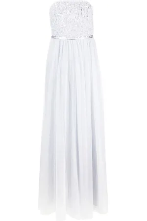 Needle & Thread High-shine strapless dress