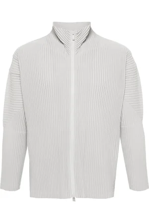 Issey Miyake Plissé-effect jacket