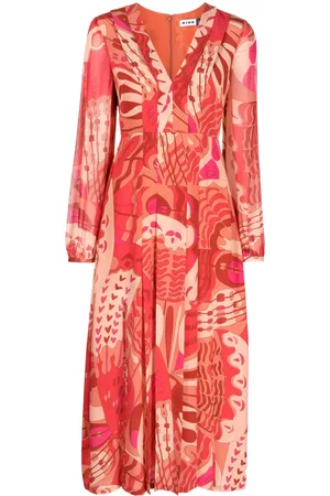 RIXO London Camellia patterned-jacquard midi dress