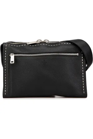 Fendi 2000-2010 Selleria Leather Convertible Document Holder crossbody bag