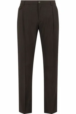 Dolce & Gabbana Pinstripe tailored wool-blend trousers