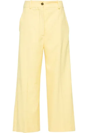 Patou Towelling-finish straight-leg trousers