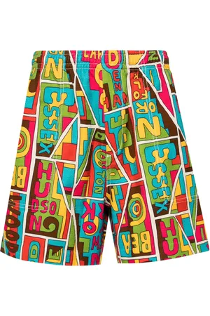 BODE Graphic-print bermuda cotton shorts