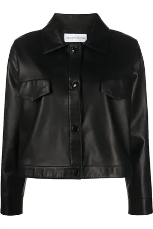 INÈS & MARÉCHAL Cropped leather jacket
