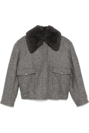 Stella McCartney Spread-collar coat