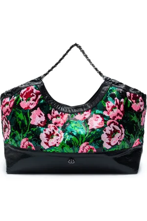 Isla Ibiza Maxi Danny sequim-embellished shopper bag