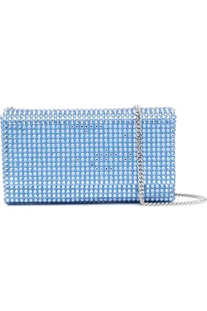 Amina Muaddi Superamina Paloma crystal-embellished clutch bag