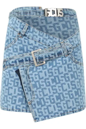 GCDS Monogram denim skirt
