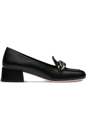 Miu Miu Logo-plaque leather loafers