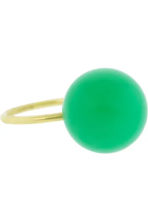 Irene Neuwirth 18kt yellow gold chrysoprase sphere ring