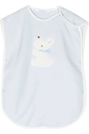 Familiar Dog-embroidered bib