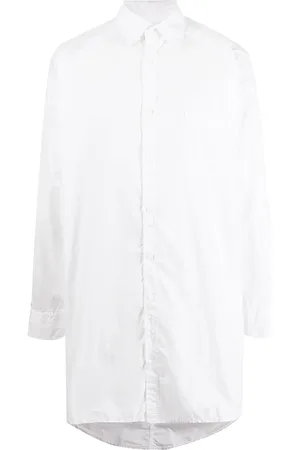 YOHJI YAMAMOTO Long-length crease-effect shirt