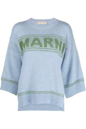 Marni Intarsia-logo virgin-wool sweater