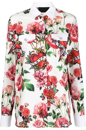 Philipp Plein Floral print shirt
