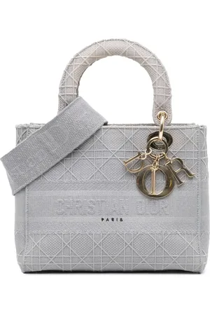 Dior 2020 Medium Canvas Cannage Lady D Lite satchel