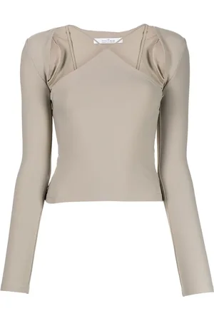 Rokh Cut-out detail long-sleeve T-shirt