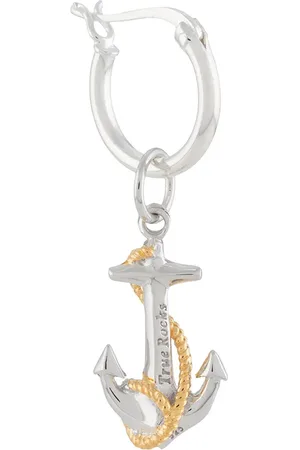 TRUE ROCKS Anchor hoop earring