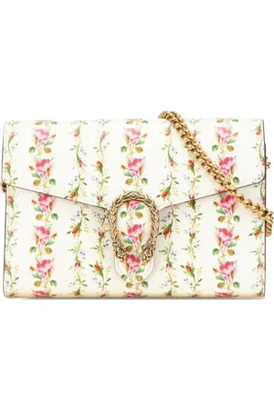 Gucci 2016-2024 Limited Edition Mini Leather Floral Print Dionysus Wallet On Chain crossbody bag