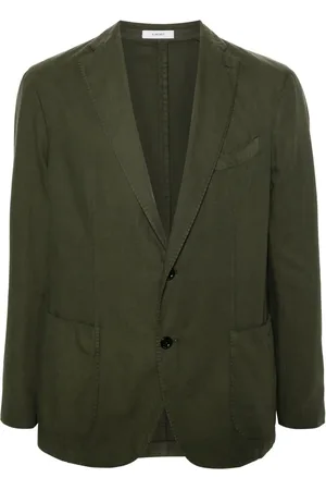 Boglioli Single-breasted cotton blend blazer