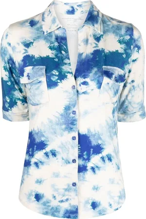 Majestic Tie dye-print short-sleeved shirt
