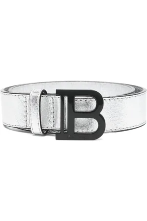 Balmain B-buckle leather belt