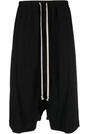 Rick Owens Drop-crotch drawstring shorts