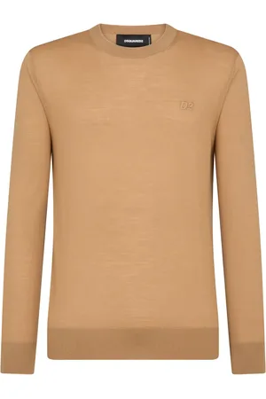 Dsquared2 Logo-embroidered virgin wool jumper